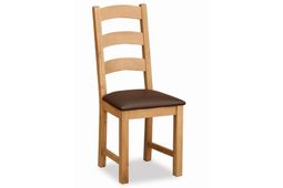 Country Oak Ladderback Chair