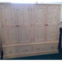 Contemporary Quad Robe with Drawers 