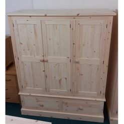 Contemporary Triple Robe with Drawers