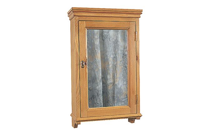 bathroom cabinet single mirrored door