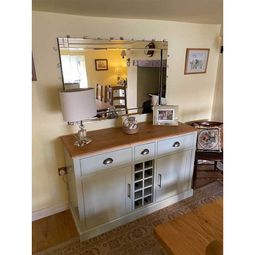 Oak Topped Painted Sideboard