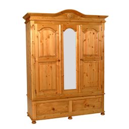 2 Drawer Triple Mirror Robe