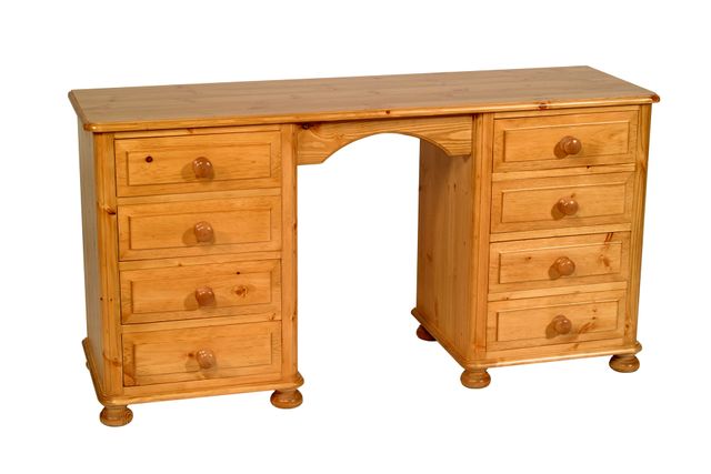 double ped dressing table