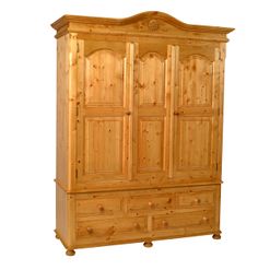 5 Drawer Triple Panel Robe