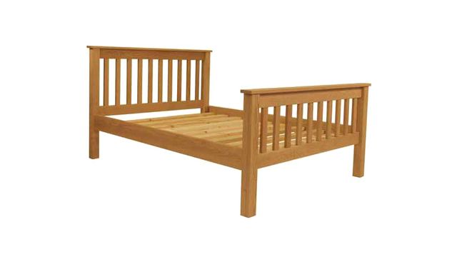 Oak Slat Bed