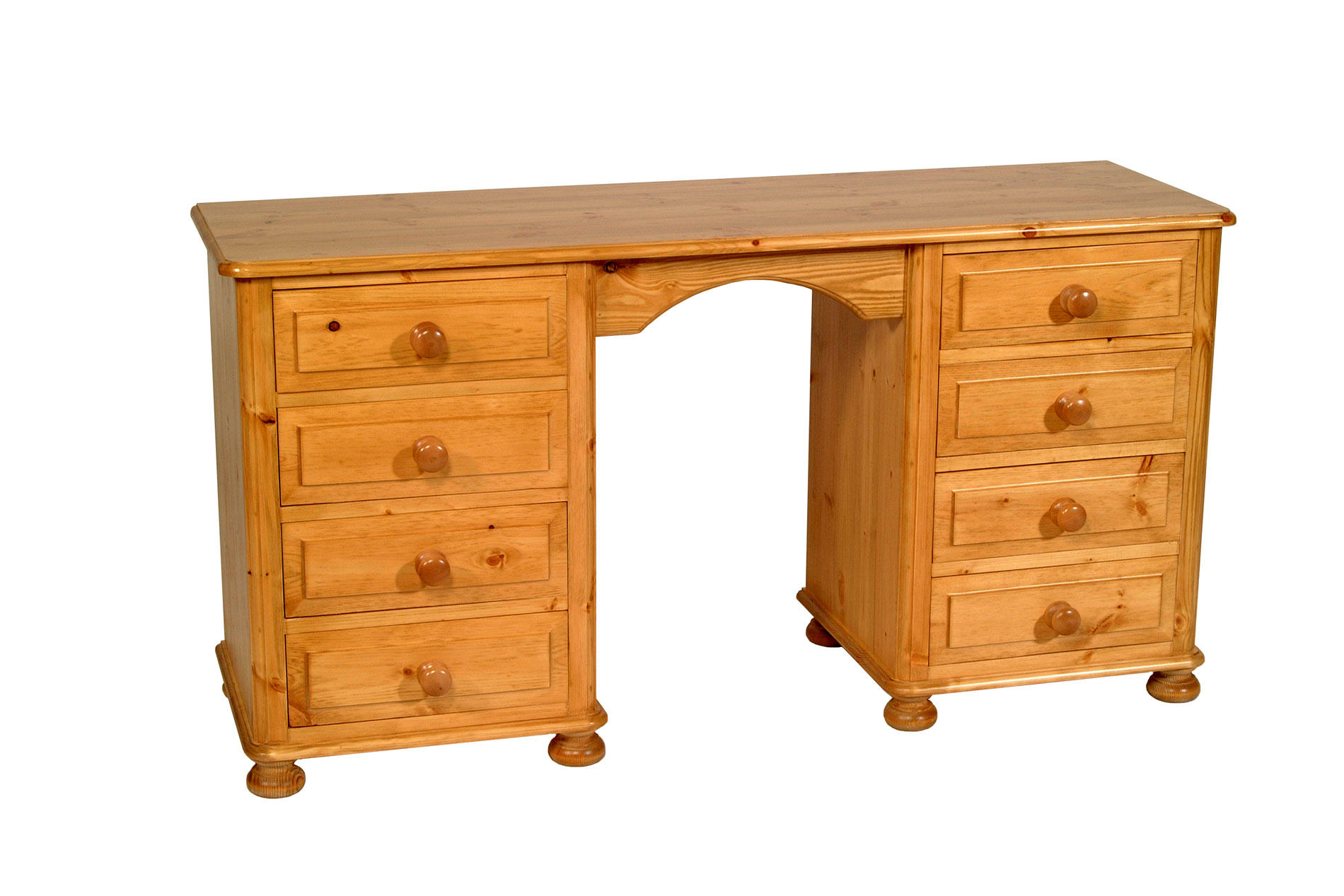 2 - Double Ped Dressing Table