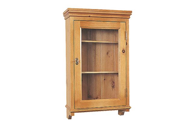 bathroom cabinet with single glazed door